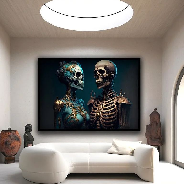 🔥Hot Sale 50% Off🔥💀Skull Canvas Print Art