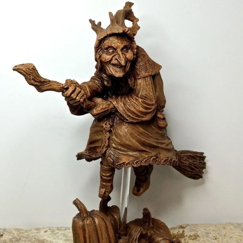 🔥Hot Sale 50% Off🔥🧙‍♀️Handcrafted La Befana Witch Sculpture