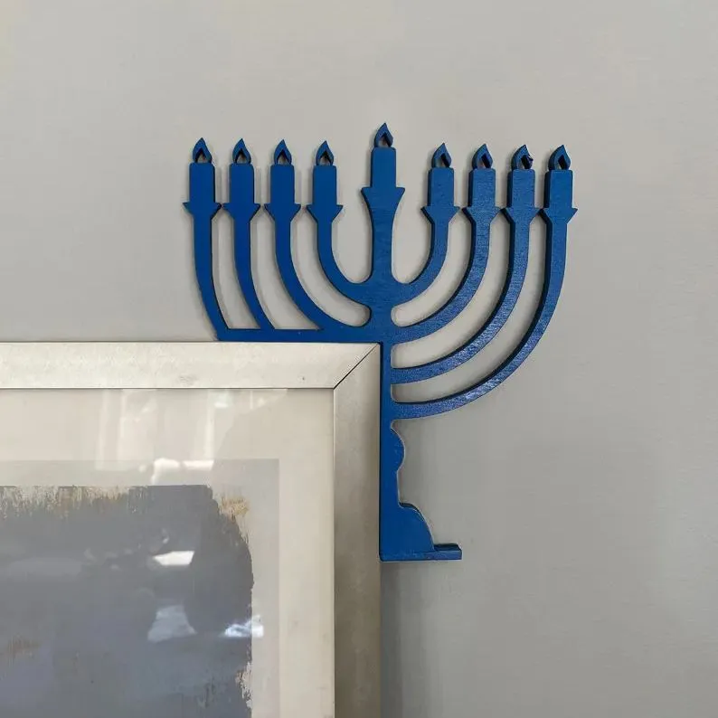 💙Metal Hanukkah Door Topper