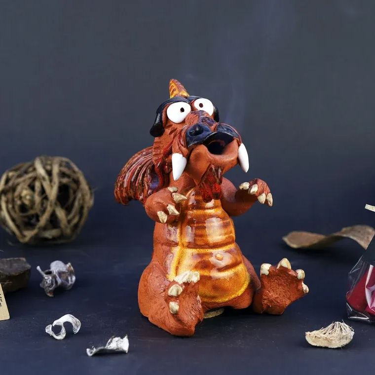 🐲Handmade Fantasy Dragon Incense Burner
