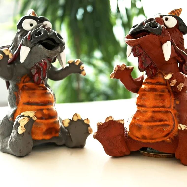 🐲Handmade Fantasy Dragon Incense Burner