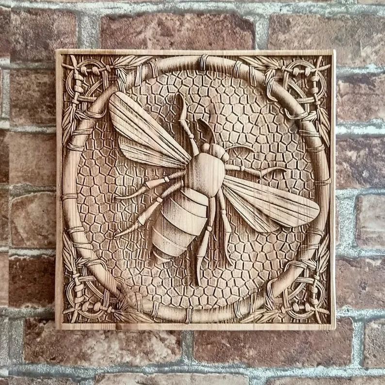 🔥50% Off & Free Shipping🔥👁‍🗨3D Stereoscopic Illusion Wood Laser Engraving Art🎨