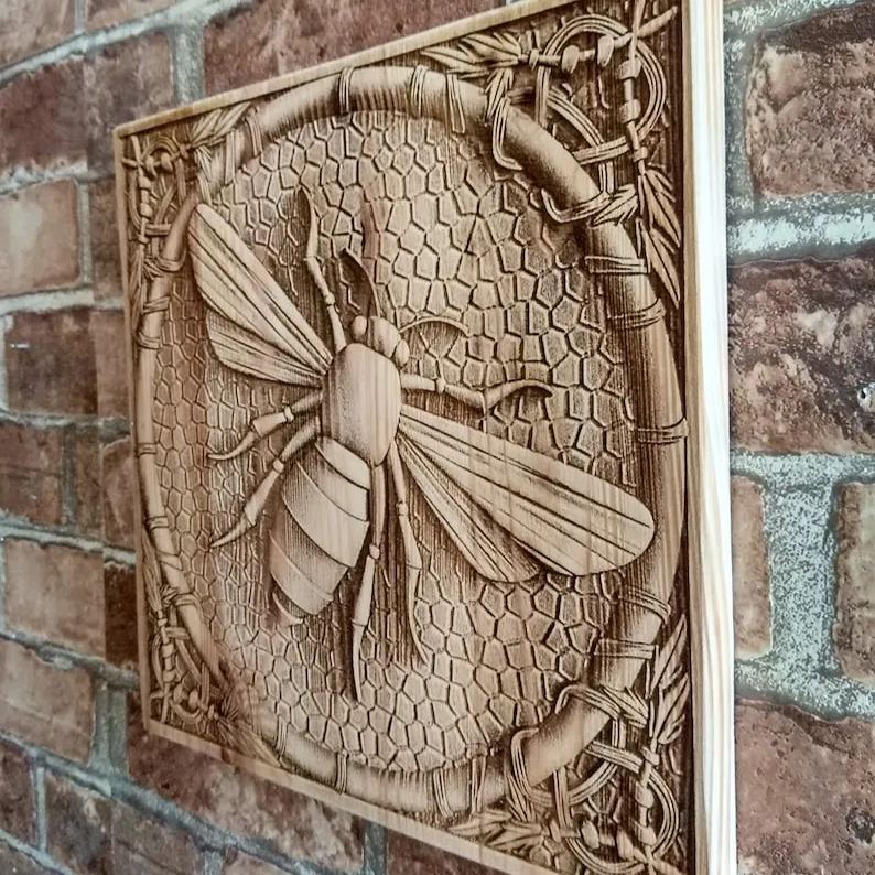 🔥50% Off & Free Shipping🔥👁‍🗨3D Stereoscopic Illusion Wood Laser Engraving Art🎨