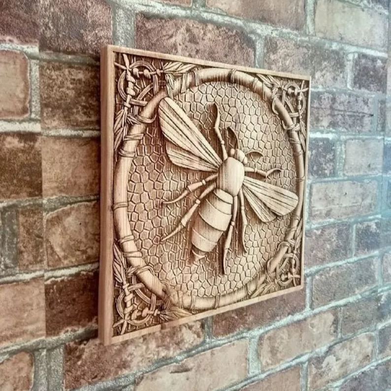 🔥50% Off & Free Shipping🔥👁‍🗨3D Stereoscopic Illusion Wood Laser Engraving Art🎨