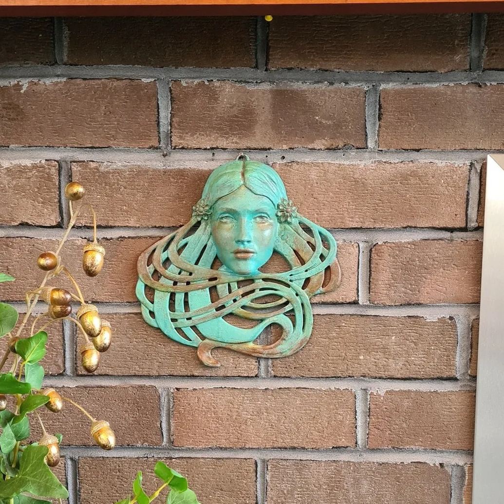 Handcrafted Faux Copper Green Trim