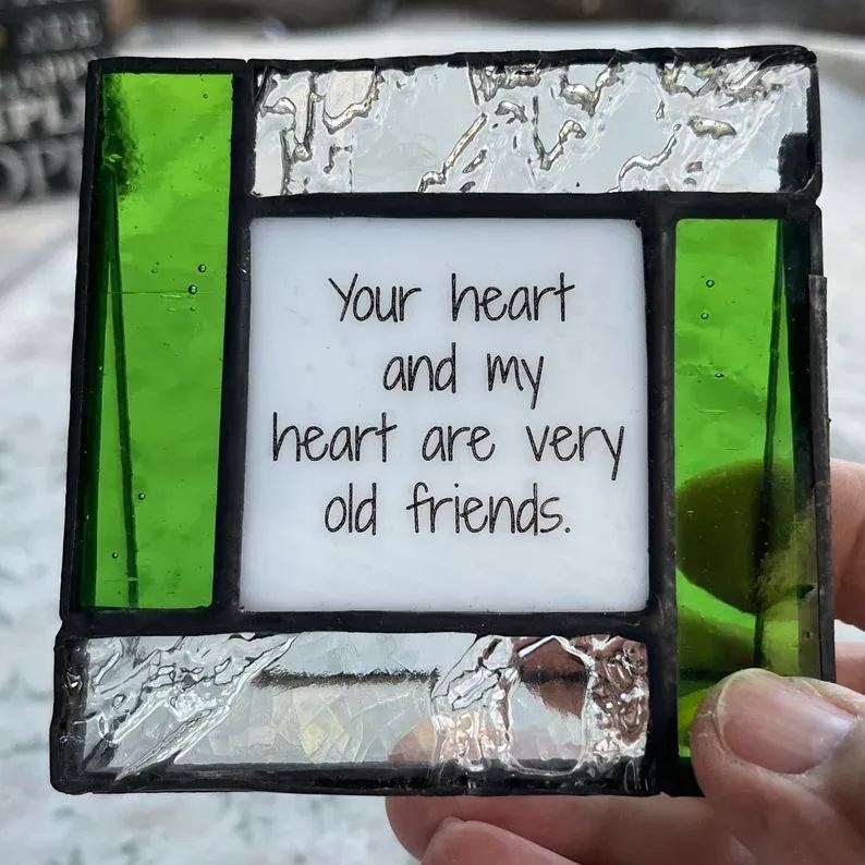 Inspirational Stained Glass Small Frame