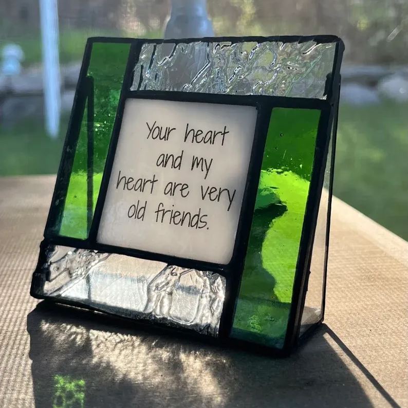 Inspirational Stained Glass Small Frame