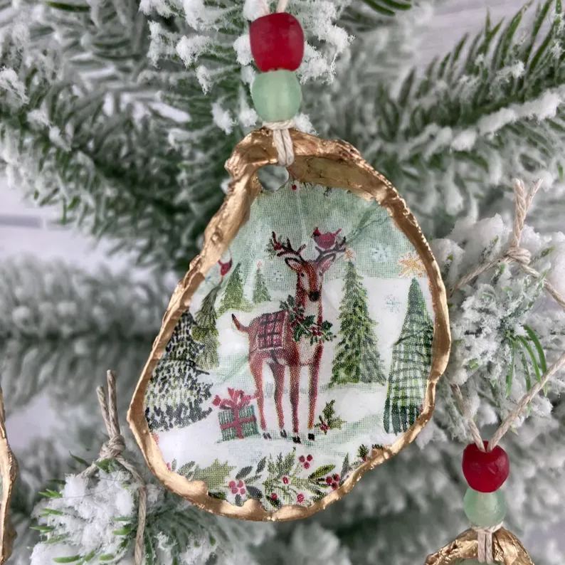 圣诞牡蛎壳装饰