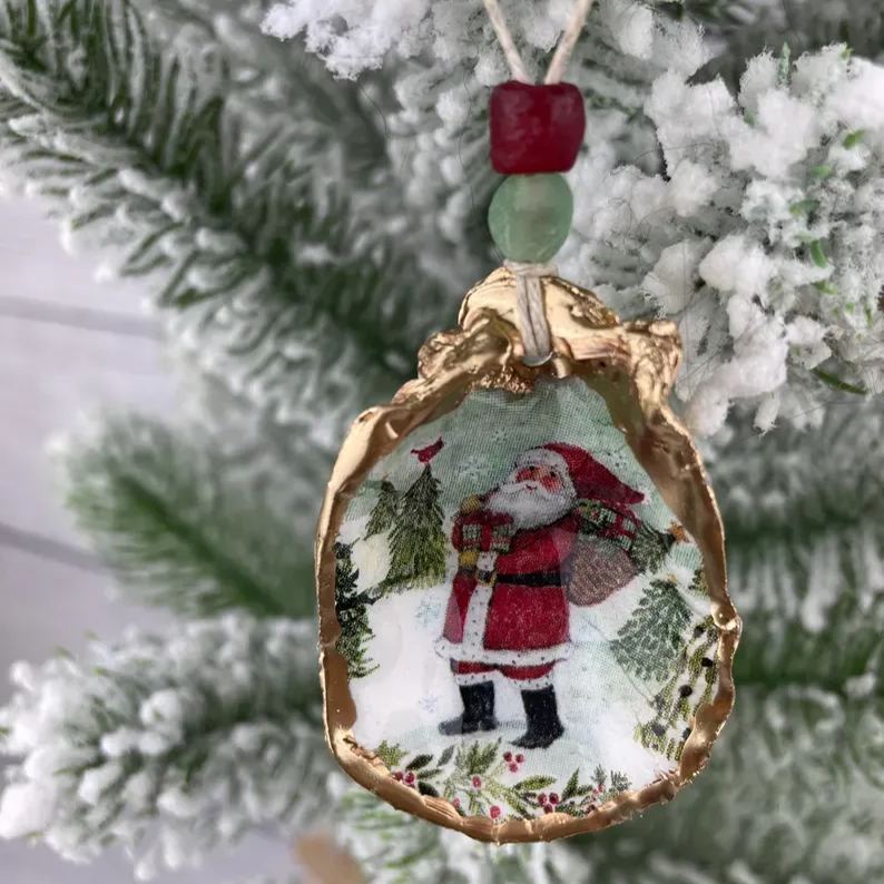 圣诞牡蛎壳装饰