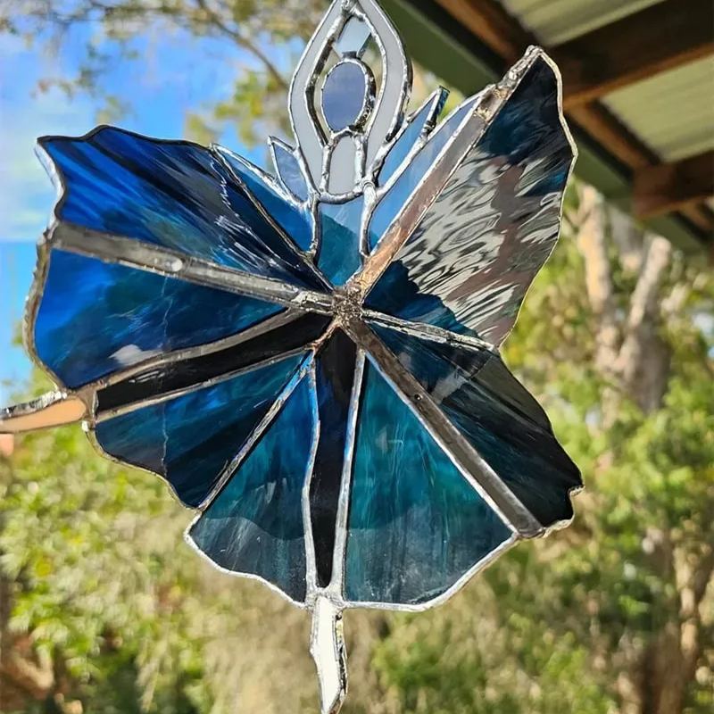 💞Handmade Dancing Lady Stained Spinner
