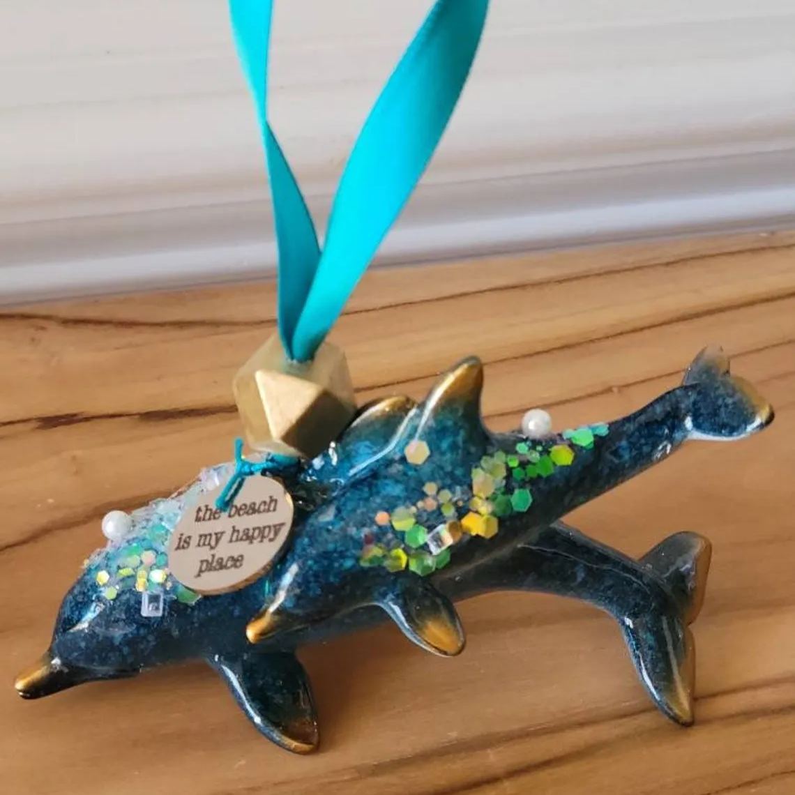 'Beach is My Happy Place' - Sea Turtle Decoration