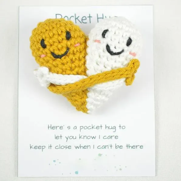 🎁Crochet Pocket Hearts-Hugging Love Heart💞