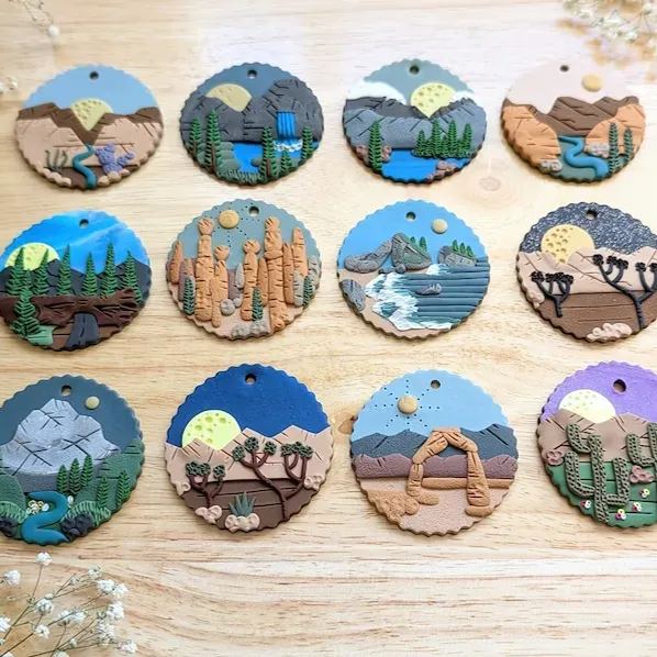 Handmade-NATIONAL PARK Tree Ornaments