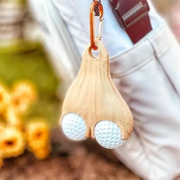 Golf Ball Testicle Sac Holder: The Ultimate Gag Golfer Gift! ⛳🤣