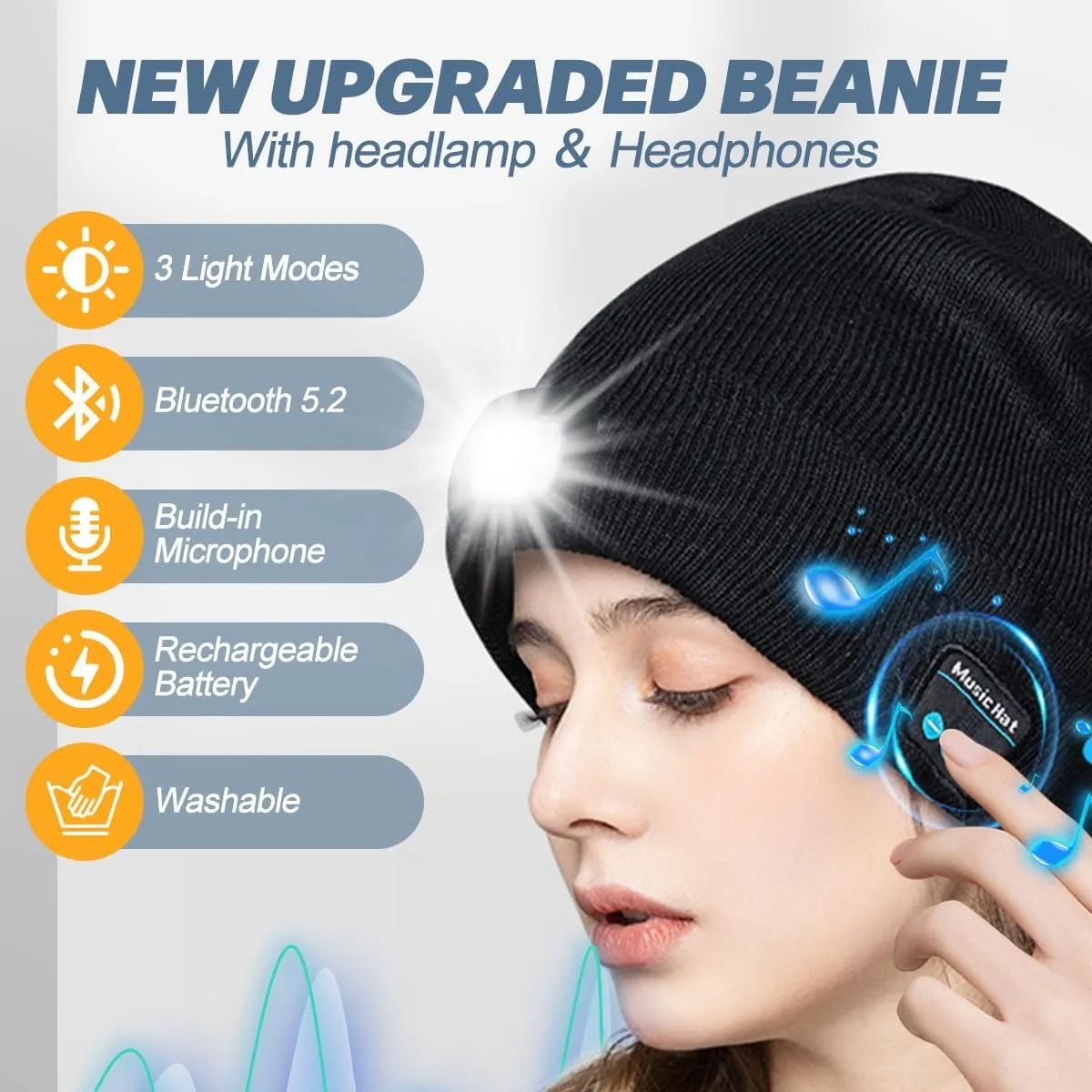 🔥LED Beanie Light (USB Rechargeable Caps)