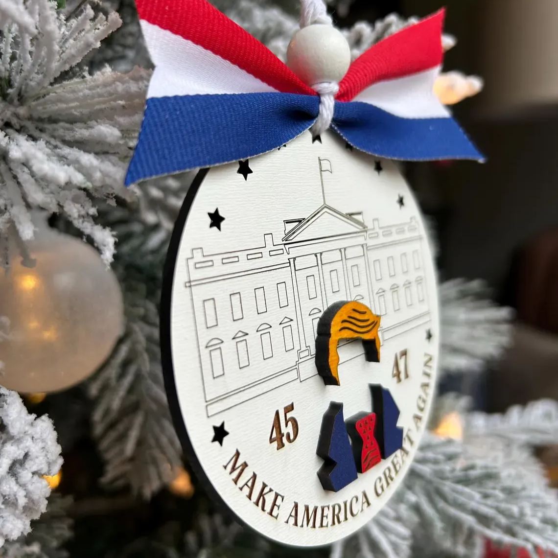 "Make America Great Again"🗽-Christmas Ornaments