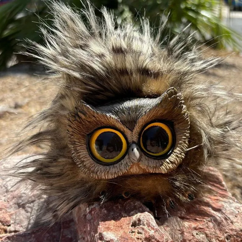 🦉Handmade-Baby Owl chick Doll🦉