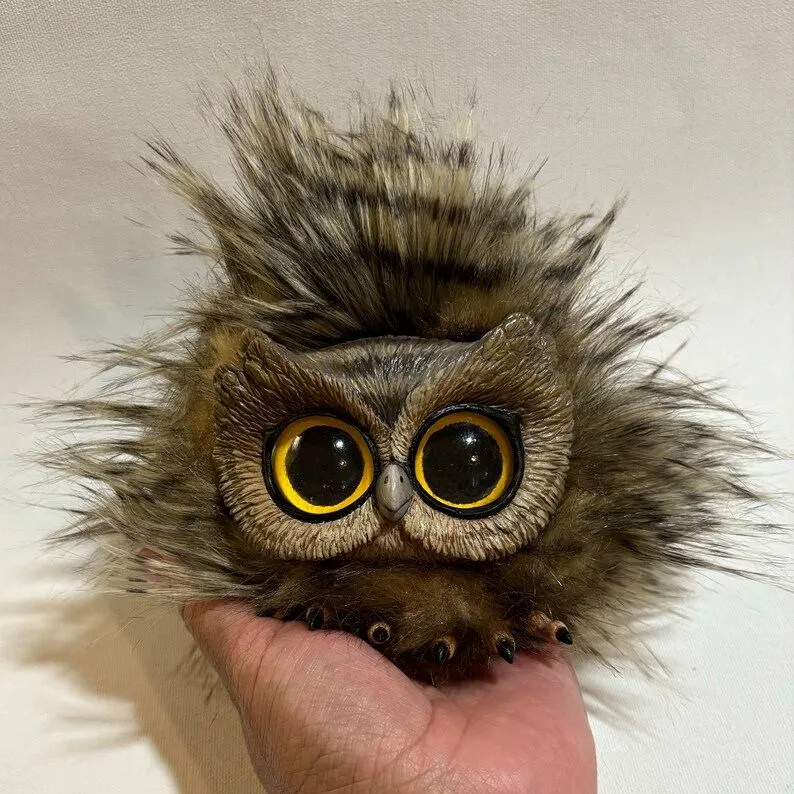 🦉Handmade-Baby Owl chick Doll🦉