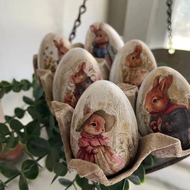 🔥Hot Sale 50%🔥🐰🥚Vintage Rabbit Easter Eggs