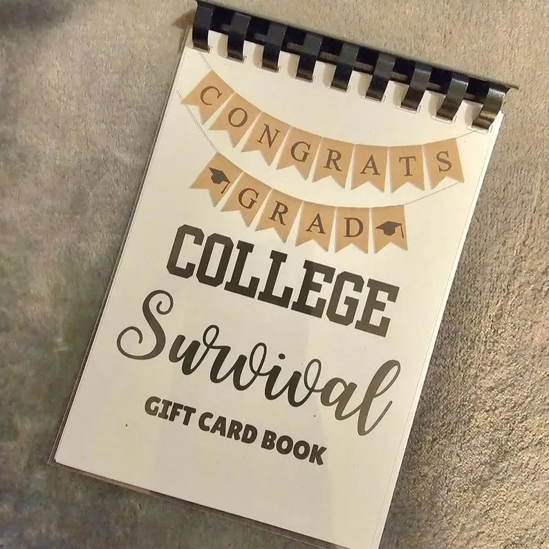 College Survival Gift Card Book