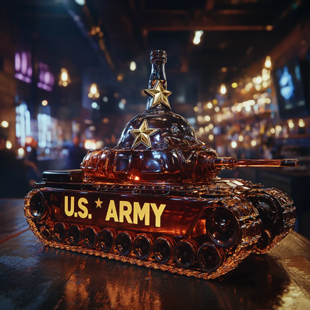 Tank Whiskey Bottle