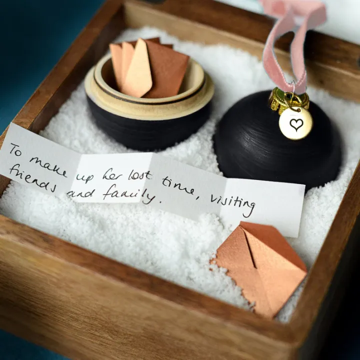 💌Mini Wish Envelope Storage Wooden Ball