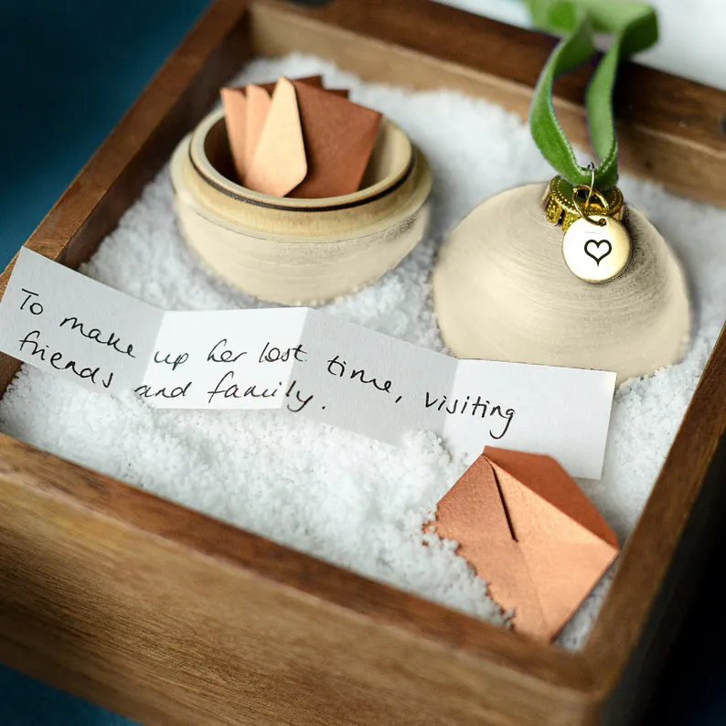 💌Mini Wish Envelope Storage Wooden Ball