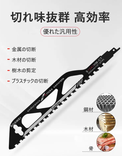 溶接用合金製のこぎり刃