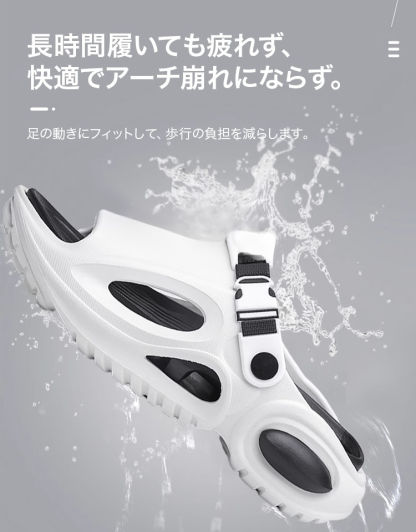 【軽量・滑り止め】メンズ2WAYビーチサンダル