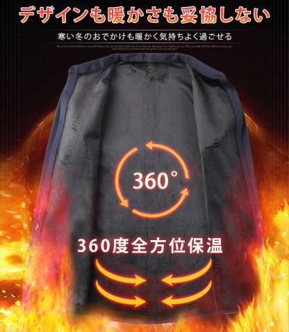 形態安定・抗シワ・裏起毛メンズ長袖シャツ