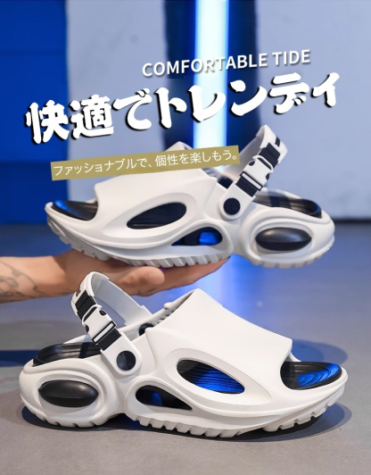 【軽量・滑り止め】メンズ2WAYビーチサンダル