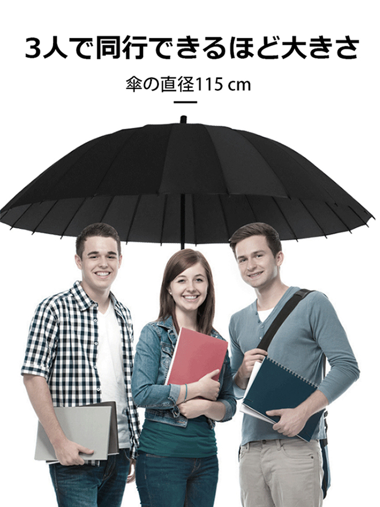 ワンタッチ開閉折りたたみ晴雨兼用傘