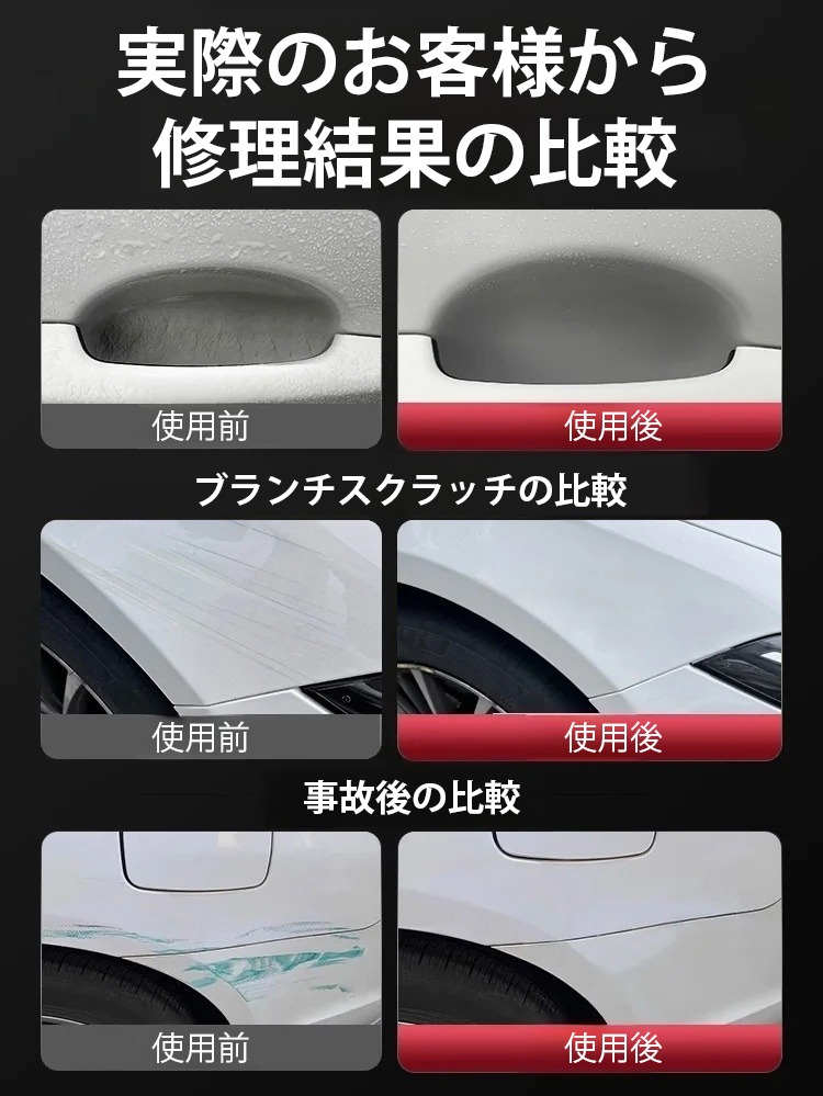 車のキズ補修コーティング剤