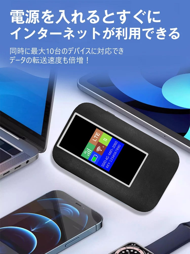 4G通信モバイルWIFIルーター