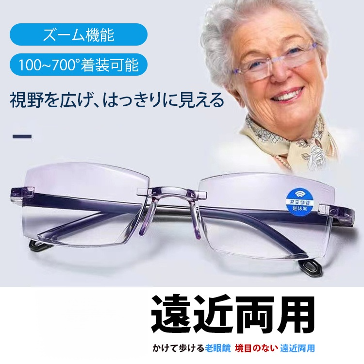 スマートブラックテクノロジー放射線防護ズーム老眼鏡