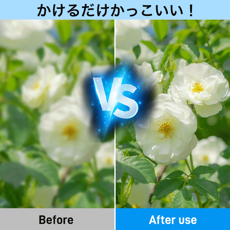 ブルーライトカット調光メガネ