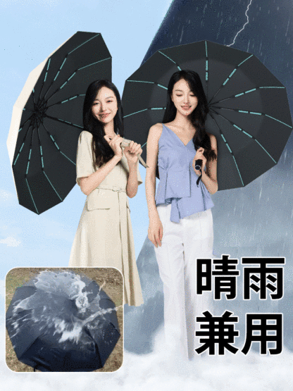 ワンタッチ開閉折りたたみ晴雨兼用傘