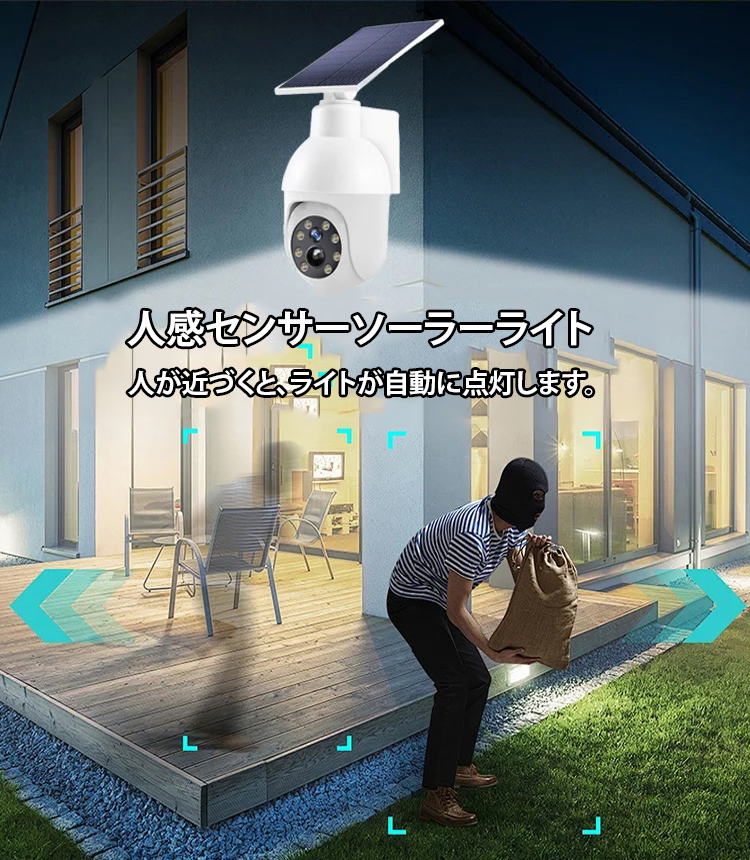 防犯カメラ型ソーラーライト