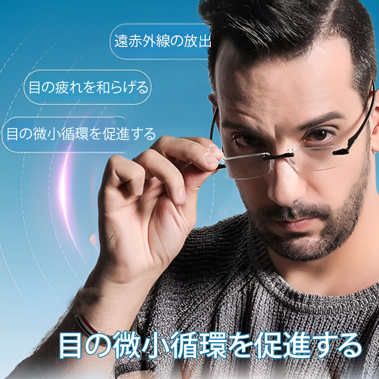ブルーライトカット遠近両用老眼鏡