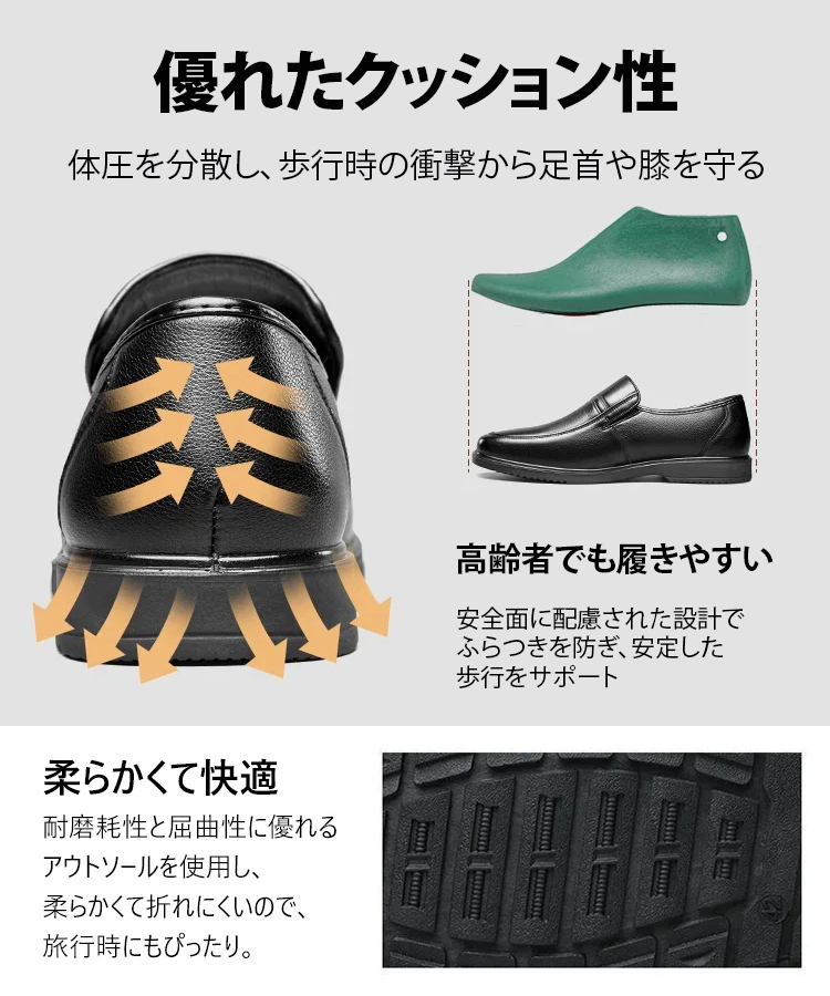 メンズレザースリッポン