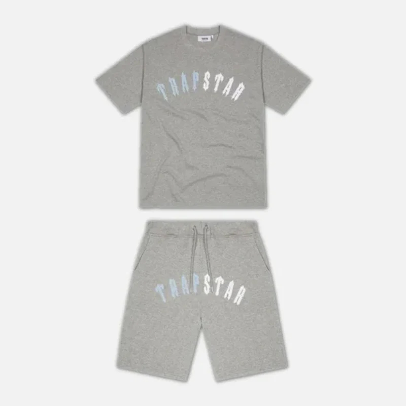 TRAPSTAR irongate arch chenille short set black