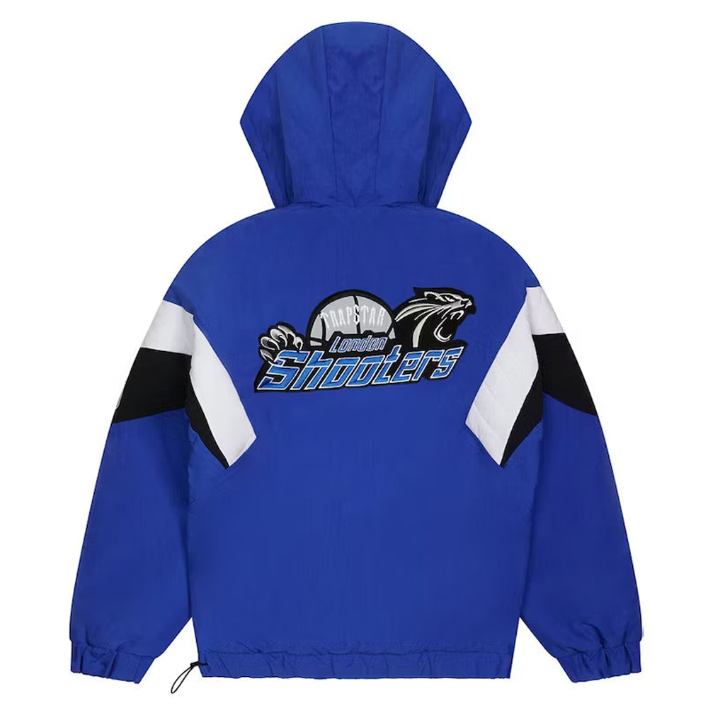 Trapstar Shooters 1/4 Zip Pullover Jacket Blue