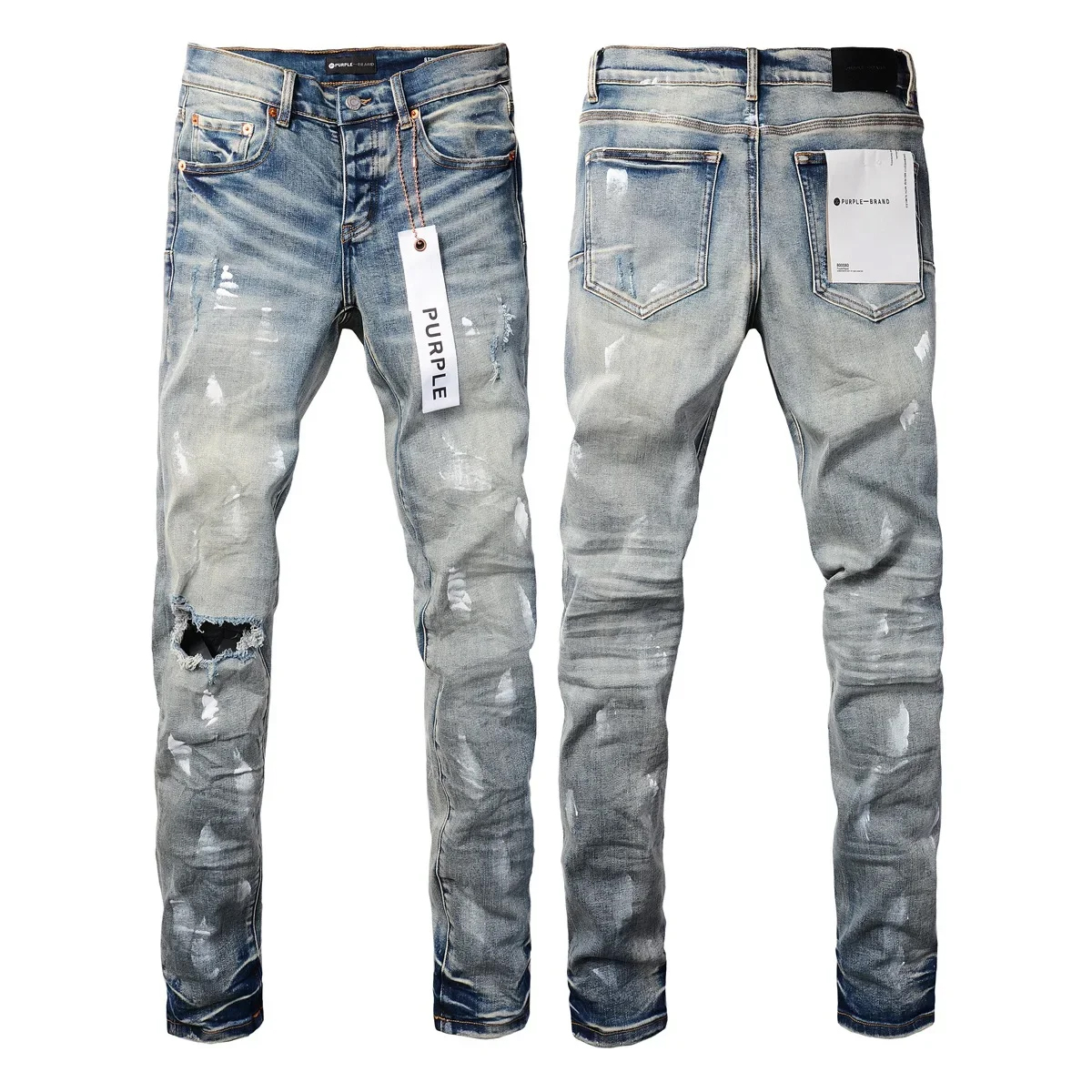 Jeans American High Street Blue Patch 2024 New Fashion Trend High Quality Jeans