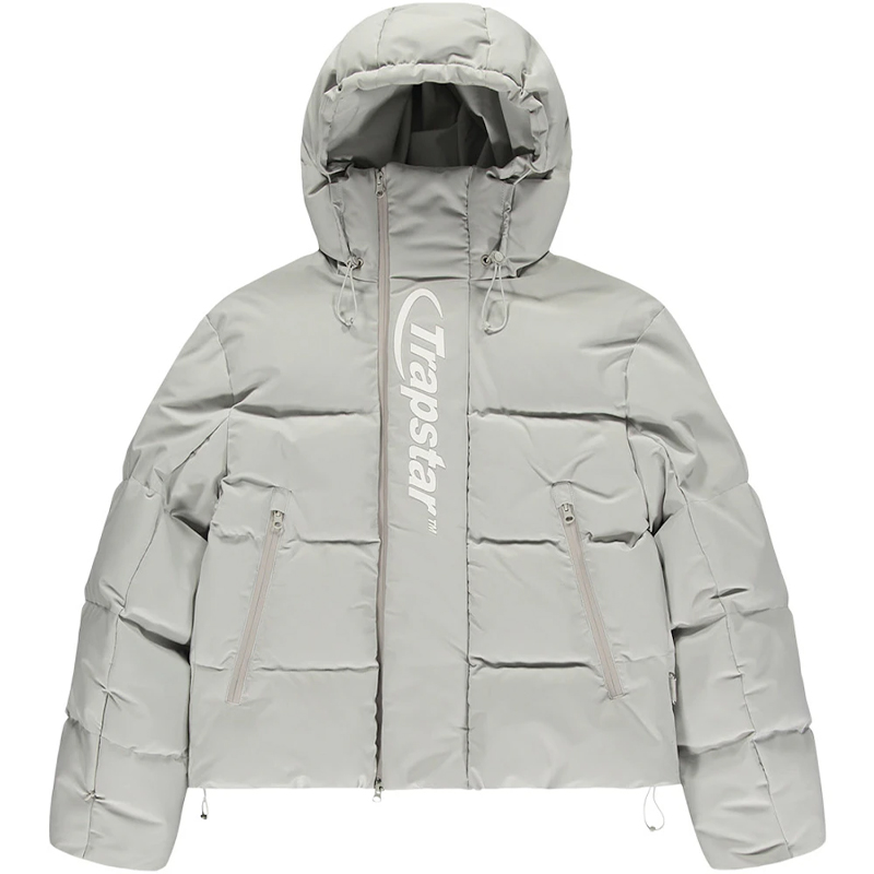 Trapstar Hyperdrive Technical Puffer Jacket Light Grey