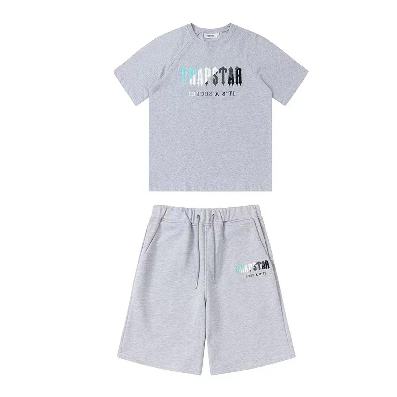 TRAPSTAR Chenille Decoded Short Gray