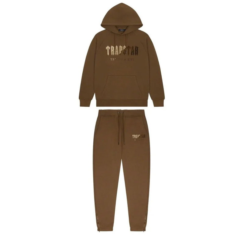 CHENILLE DECODED HOODED TRACKSUIT (BROWN)