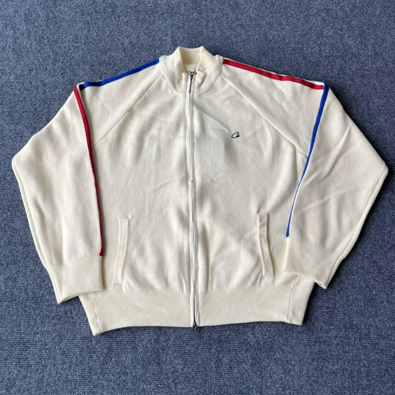Knit zip up fleece