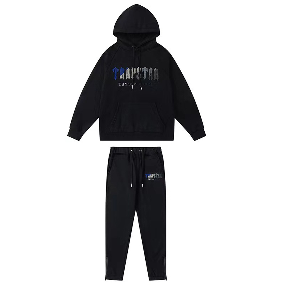 TRAPSTAR RACKSUIT CHENILLE DECODED BLACK