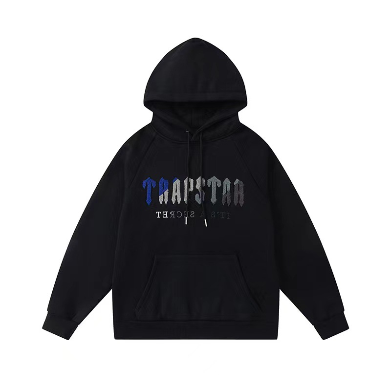 TRAPSTAR RACKSUIT CHENILLE DECODED BLACK