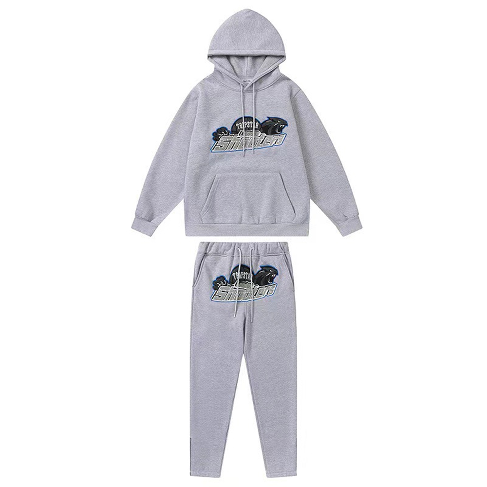 TRAPSTAR Shooters Hooded Tracksuit Gray